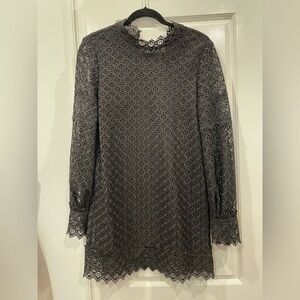 IRO Kara Elegant Black Lace Dress